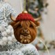 thumbnail image 4 of Adornos Navideños Acrílicos de Animales | Adornos Colgantes Planos de 2 Mm de Grosor con Cordón Dorado | Decoración Compacta y Duradera para Árbol de Navidad de 8 Cm | Multiusos para El Hogar, La Ofi, 4 of 6