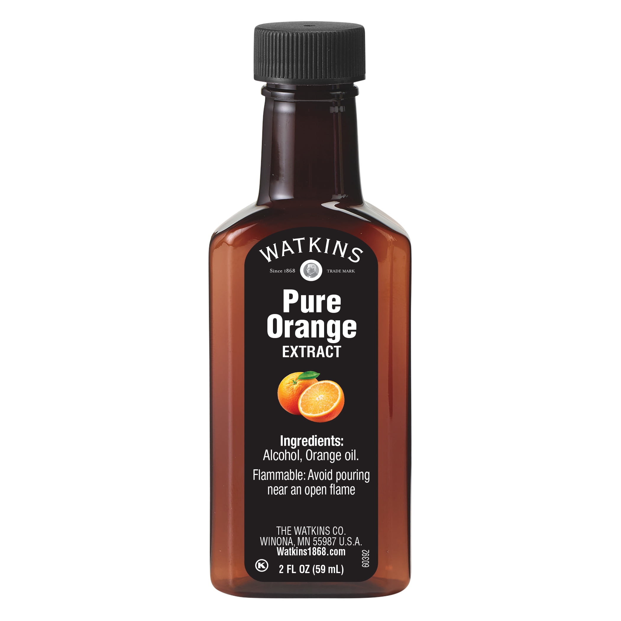 Watkins Pure Orange Extract, 2 fl oz (Plastic Container, Liquids)