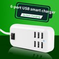 thumbnail image 3 of Trayknick USB Charger Intelligent 6 Ports Wide Compatibility 5V 6A Quick Charge USB Charging Station for Mobile Phone, 3 of 13