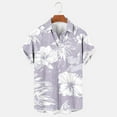 thumbnail image 5 of Xysaqa Hawaiian Shirt for Men Tropical Printed Big & Tall Button Down Shirts for Men Short Sleeve T-Shirt Casual Summer Holiday Hawaii Party Beach Dress Shirts 3X 4X 5X on Clearance, 5 of 6