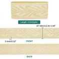 thumbnail image 3 of 5 Yards Gold Jacquard Ribbon 2.6inch Embroidery Jacquard Trim Woven Ribbon Fabric Trim Fringe Vintage Flower Strap for Crafts Gift Wrapping Bouquet Sewing Wedding, 3 of 7