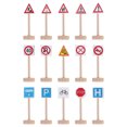 thumbnail image 4 of 15PCS Kids Wooden Block Street Traffic Signs Playset Children's Educational Toys for Traffic Knowledge Learning, 4 of 9