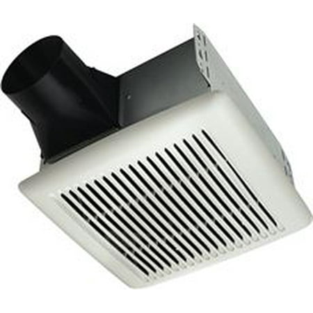 Exhaust Fan Sones - Broan Invent Single-Speed Bathroom Exhaust Fan, 80 Cfm, 0.8 Sones, 11-3/8 X 12 In., White