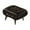 Black, variant on Foot Stool Footstool Foot Rest Soft Sponge Construction Reinforced Metal Legs for Entryway Bedside Home