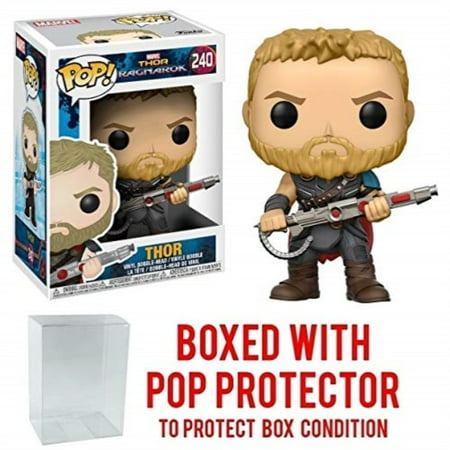Funko Pop! Marvel: Thor Ragnarok - Thor Gladiator Suit #240 Vinyl Figure (Bundled with Pop BOX PROTECTOR CASE)