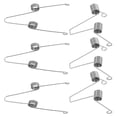 thumbnail image 3 of KAKOWELY Anneau de Ressort 6 Pcs Trompette Watergate Ressorts Clés Instruments Trombone Tuba Baritone Clé d'Eau Valve Ressorts Accessoires Trompette Argent 1.3"X1.22"X0.98 Pouces, 3 of 4