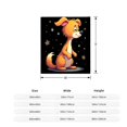 thumbnail image 5 of Durable Soft & Warm Flannel Blanket - Cozy Cartoon Dog Design with Cheerful Expression Perfect for Sofa Travel Bed & Chair, 5 of 7