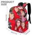 thumbnail image 3 of Pequeño Almuerzo-theme Backpack, Campus style schoolbag Bookbag with Adjustable Shoulder Straps And Large Zip Compartment, Unisex Travel Bags.42x30x15cm, 3 of 6