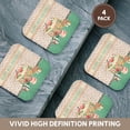 thumbnail image 6 of 3drose, Happy 10th Birthday, Bird in Flower Garden Cake, Gifts, Pastels, Set of 4 Coasters - Soft, 6 of 7