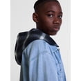 thumbnail image 5 of Weekend Academy Boys Hooded Denim Shacket, Sizes 4-18, 5 of 5
