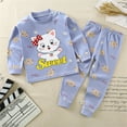 thumbnail image 2 of RMGVDSD Comfortable Boys Pajamas Set Toddler Kids Baby Boys Girls Long Sleeve Cartoon Tops Pj's Pants Sleepwear Pajamas Outfits Set Soft Comfy Nightwear, 2 of 3