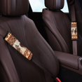 thumbnail image 3 of Chririnla Seat Belt Pad Quick Fit Car Seat Belt Pads Polyester Comfortable, Suitable for Vehicle Auto, Running Horse Print & Southwest Geometric Pattern, 3 of 7