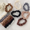 thumbnail image 2 of Gomas elásticas para el pelo de seda satinada para mujer y niña, accesorios para el cabello, soporte para cola de caballo, lazos para el cabello, cuerda, 6 unidades por juego, 2 of 4