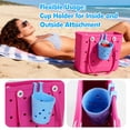 thumbnail image 4 of Cup Holder for Bogg Bag, Drink Holder Attachment for Beach Tote, Water Bottle Drinks Cans Holder for Bogg Bag Accessories, 4 of 6