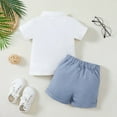 thumbnail image 3 of Tiijoy Toddler Boys Outfit Set Summer Short Sleeve Polo Shirt Tops Shorts 2Pc Set, 3 of 6