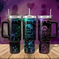 thumbnail image 3 of Jack Skellington Tumbler, Jack Sally 40oz Engraved Tumbler, Nightmare Christmas Tumbler, Halloween Trick Or Treat, Couple Gift, 3 of 3