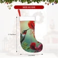 thumbnail image 4 of Haiem Hummingbird Floral Paradise Pattern Christmas Stockings, Personalized 18 Inches Knit Christmas Stockings Xmas Hanging Stockings for Family Christmas Decorations, 4 of 7