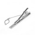 thumbnail image 4 of Pince à Cravate Simple en Métal Argenté pour Hommes, 4 of 7