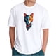 thumbnail image 1 of Playera Blanca Camiseta Unisex Estampada De Moda Gato, 1 of 4