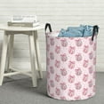 thumbnail image 6 of Fotbe Pink Disco Ball Pattern Laundry Basket with Handles, Waterproof Large Laundry Hamper, Wash Bag for Corner Dorm, Rolling Laundry Basket with Handles-Medium, 6 of 6