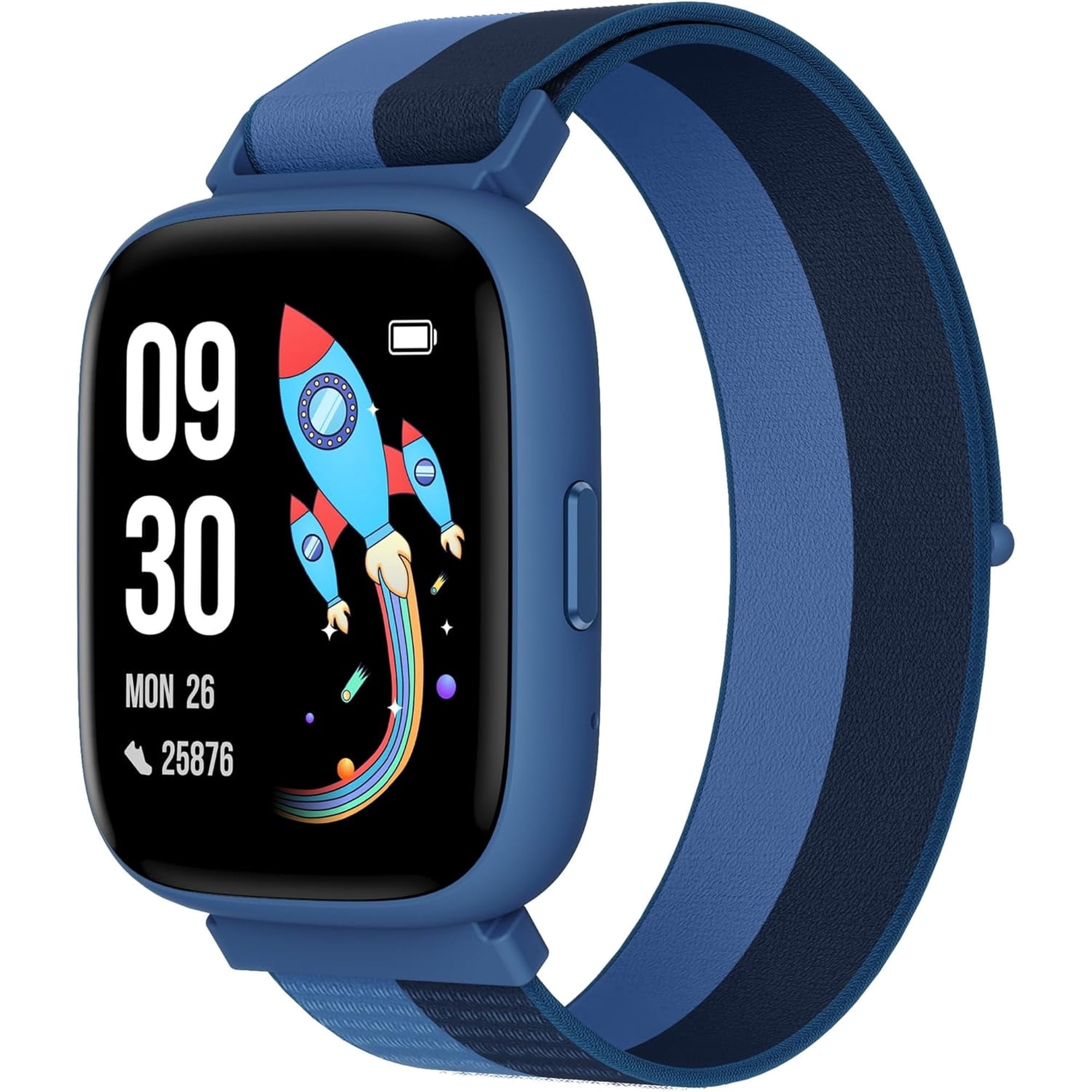BIGGERFIVE Smart Watch for Kids, 1.8" Fitness Tracker Watch Pedometer, Sleep Monitor, IP68 Waterproof, Calorie Step Counter, Puzzle Game with/Without APP for Girls Teens 5-16,