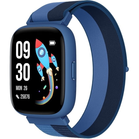 BIGGERFIVE Smart Watch for Kids, 1.8" Fitness Tracker Watch Pedometer, Sleep Monitor, IP68 Waterproof, Calorie Step Counter, Puzzle Game with/Without APP for Girls Teens 5-16,