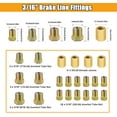 thumbnail image 2 of 3/16" Brake Line Kit-25ft Flexible Tubing with 28pcs Brake Line Fittings(16Pcs Fittings, 4Pcs Unions+8Pcs Nut), 2 in 1 Combo Kit, 2 of 7