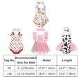 thumbnail image 4 of IBTOM CASTLE Toddler Baby Girls 1st Birthday Outfit Tulle Romper Princess Tutu Dress with Headband Cake Smash Photo Shoot Clothes Set 6-12 Months Strawberry, 4 of 8