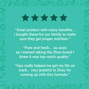 Zhou Nutrition Spirulina Tablets, Sustainably Grown in California, Nutrient-Packed Superfood, Vitamins, Vegan Protein, Amino Acids, Non-Irradiated, Gluten Free, Non-GMO, 30 Servings, 180 Count