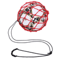thumbnail image 1 of Red Football Ball Net Bag, Bold Encryption + Elastic Rope, Football Training Bag, Portable Ball Bag, 1 of 6