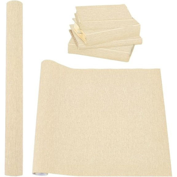 Linen Fabric with Paper Back for Book Binding Wheat 400x0.37mm about 1.2m/sheet