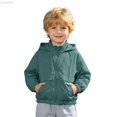 thumbnail image 2 of Liyamei Kids Lightweight Hooded Jacket with Zipper for Fall Windproof Outerwear Size 7-8 Years, 2 of 7