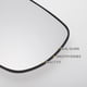 thumbnail image 4 of Reemplazo de vidrio de espejo retrovisor derecho del lado del pasajero, vidrio calefaccionado blanco con respaldo, adecuado para Hyundai IX35, 4 of 6