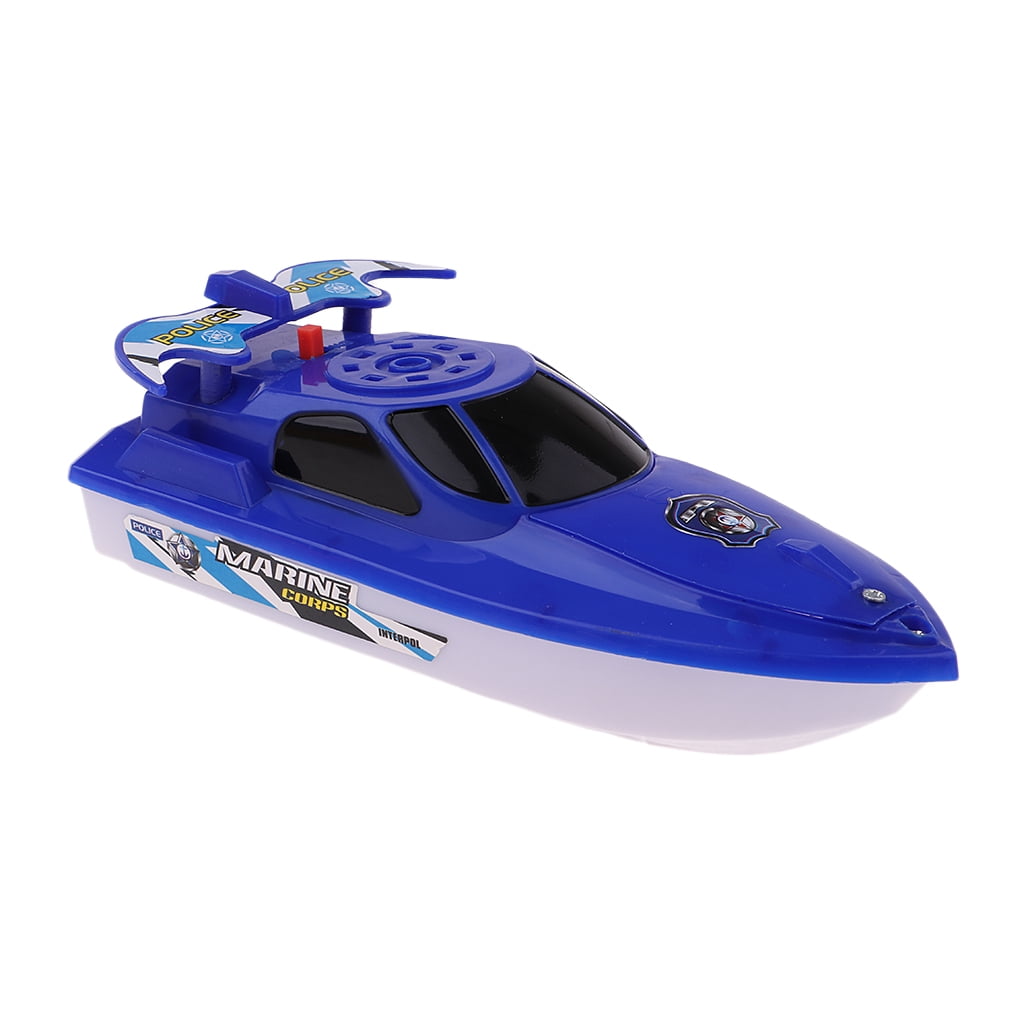 Battery Operated Speed Water Boat Toy Kids Swimming Pool Bathtime Toys Blue 