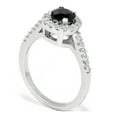 thumbnail image 6 of Pompeii3 1 1/2ct Black Diamond Engagement Ring 14K White Gold, 6 of 6