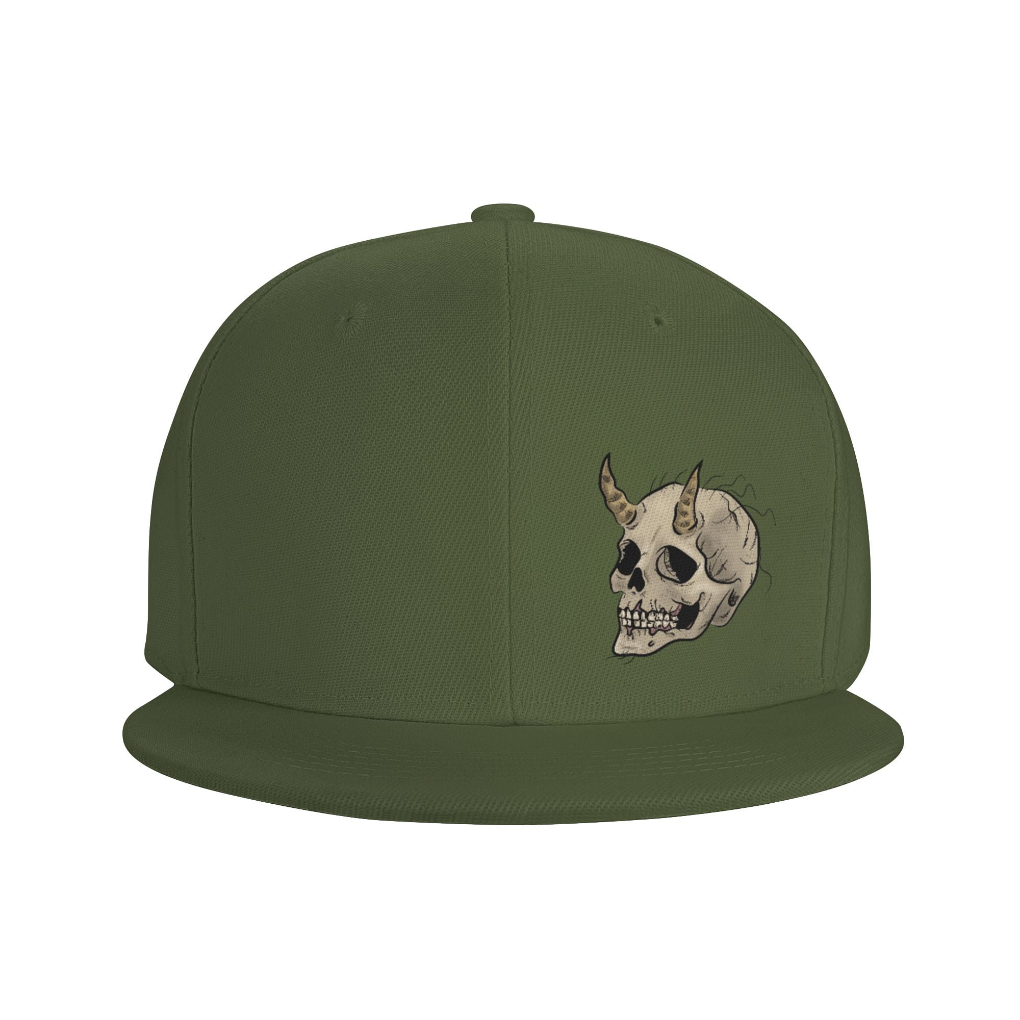 ZICANCN Gothic Skull Demon Horns Baseball Caps, Trucker Hats
