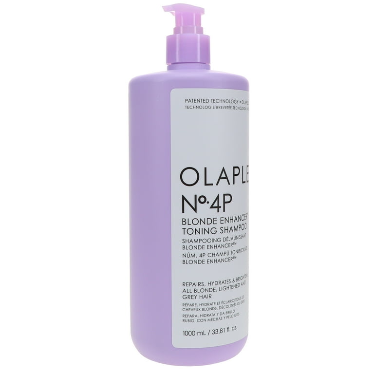 Olaplex No.4p Blonde Enhancer, Sulfate-Free Toning Shampoo for