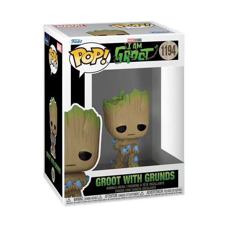 Funko - POP! Marvel:  I Am Groot - Groot with Grunds