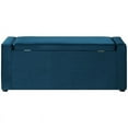 thumbnail image 6 of Brika Home Velvet Upholstered Storage Shoe Bench in Blue, 6 of 9
