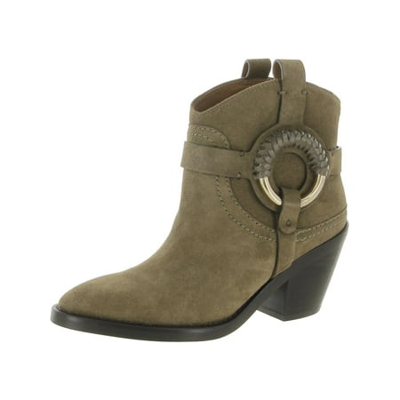 

See by Chloe Womens Hanna Suede Pull On Cowboy Western Boots