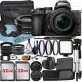 thumbnail image 1 of Nikon Z50 Mirrorless Camera with NIKKOR Z DX 16-50mm VR Zoom Lens + 32GB Card + Case + Wide angle + Tripod + ZeeTech Accessory Bundle, 1 of 9