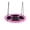 Pink, variant on 40 Inch Tree Swing Flying Saucer, Heavy Duty Outdoor Swing Set for Kids, 700 lbs Capacity, Adjustable Height 40-63", Green/Purple/Pink