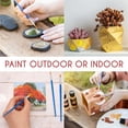 thumbnail image 4 of Outdoor multicolor acrylic paint set (2 fl oz)- 20 Tubes - For Woods, Leather, Metal & Fabric Paint & Paint for rocks Outdoor/Craft paint, 4 of 8