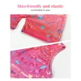 thumbnail image 4 of Gymnastics Leotards for Girls Sparkly One-Piece Pro Kids Unitard Biketards with Shorts, 4 of 6