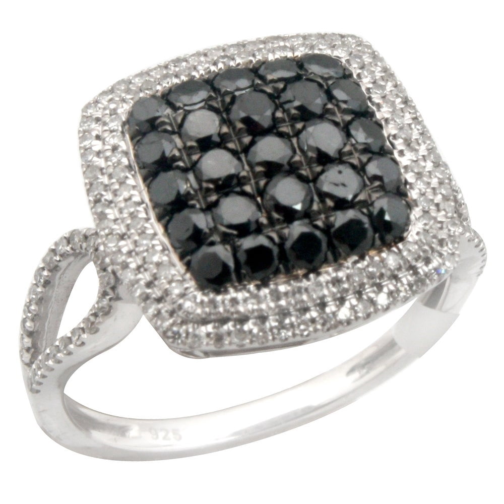 Prism Jewel Clearance 1.03Ct Round Black & Natural Diamond Cousin