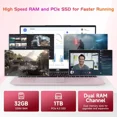 thumbnail image 5 of 17.3" FHD IPS Business Laptop, 32GB RAM 1TB SSD, 12th Gen Intel Core i3-1215U (6-Cores Up to 4.4GHz Beat i5-1135G7), Type-C 65W PD Fast Charger, Win 11, Fingerprint Backlit Keyboard RoseGold, 5 of 8