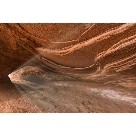 Maryland Hunt Valley Small cliff cave on Hunts Mesa, Monument Valley Tribal Park, Arizona Print Wall Art By Adam Jones ()
