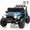thumbnail image 1 of Yiwa 24V Ride On Truck for Big Kids, 2 Seater Ride On Car with Remote Control, 4-Wheeler Suspension, 3 Speed Options, LED Lights, 1 of 9