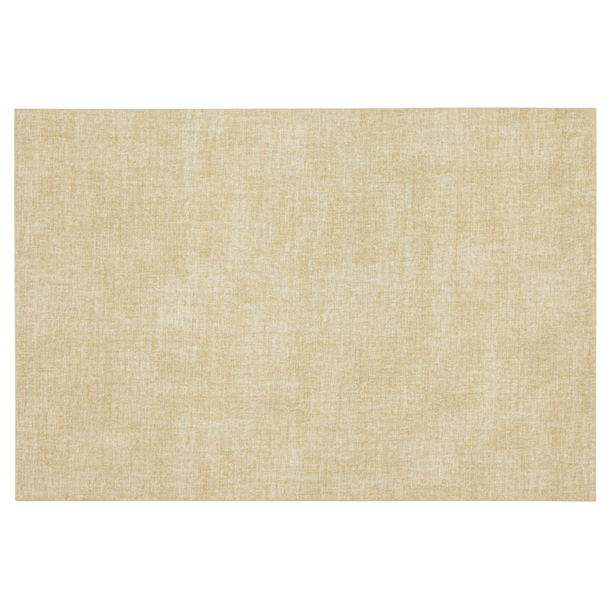 Ala Carte by Dainty Home Amalfi Linen Textured Faux Leather Placemats – Set of 4, Reversible, Non-Slip, Washable, Heat & Tear Resistant – 12x18 in Dining Table Mats