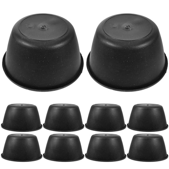 LOLIPPYY 10Pcs Black Plastic Hat Holder Stands for Top Hat Bucket Cap Display and Care